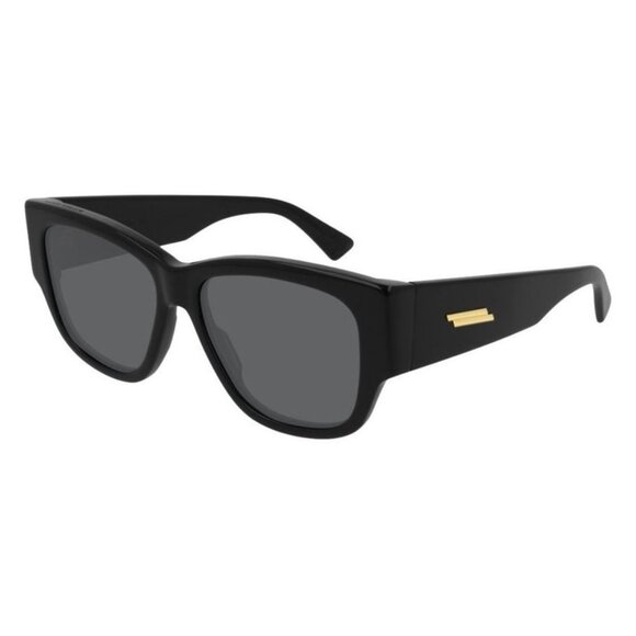 NEW BOTTEGA VENETA SUNGLASSES BOTTEGA VENETA BV1026S 001 BLACK GREY EYEWEAR